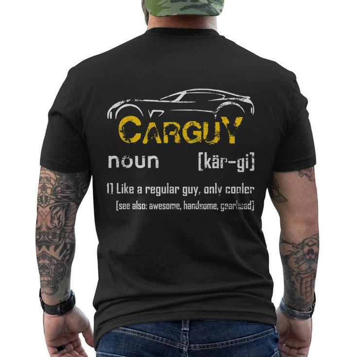 Car Guy Vintage Car Guy Definition Mechanic Men's T-shirt Back Print