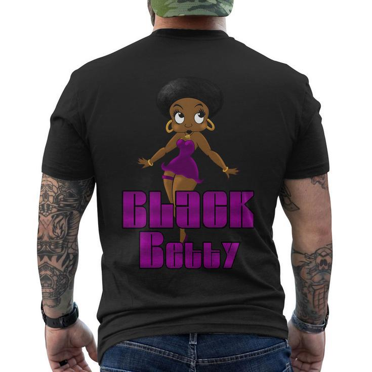 Cartoon Character Black Betty Men's Crewneck Short Sleeve Back Print T-shirt
