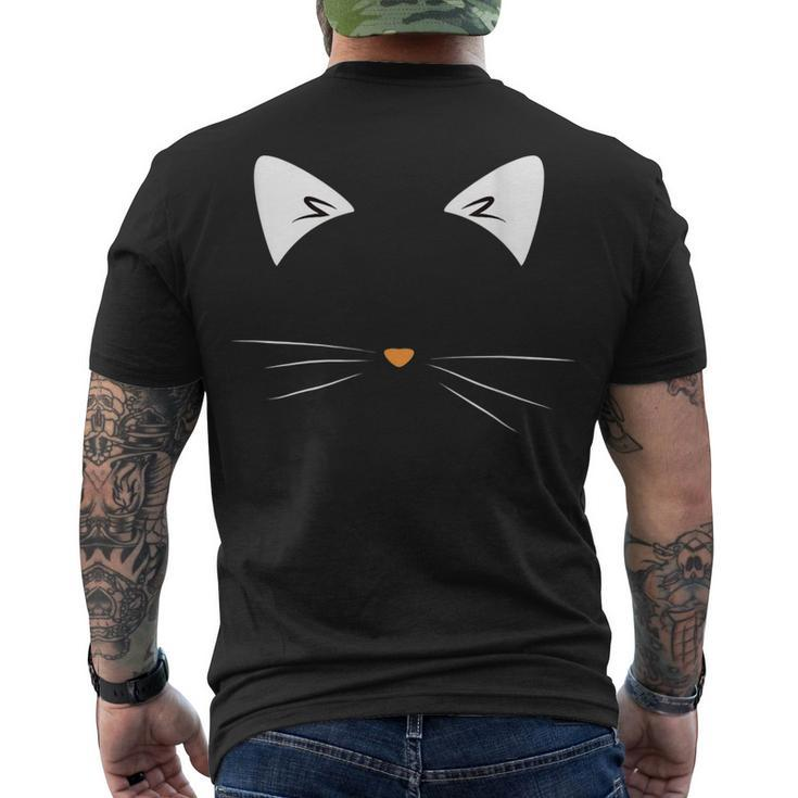 Graphic Cat Black For Women Halloween Men's T-shirt Back Print