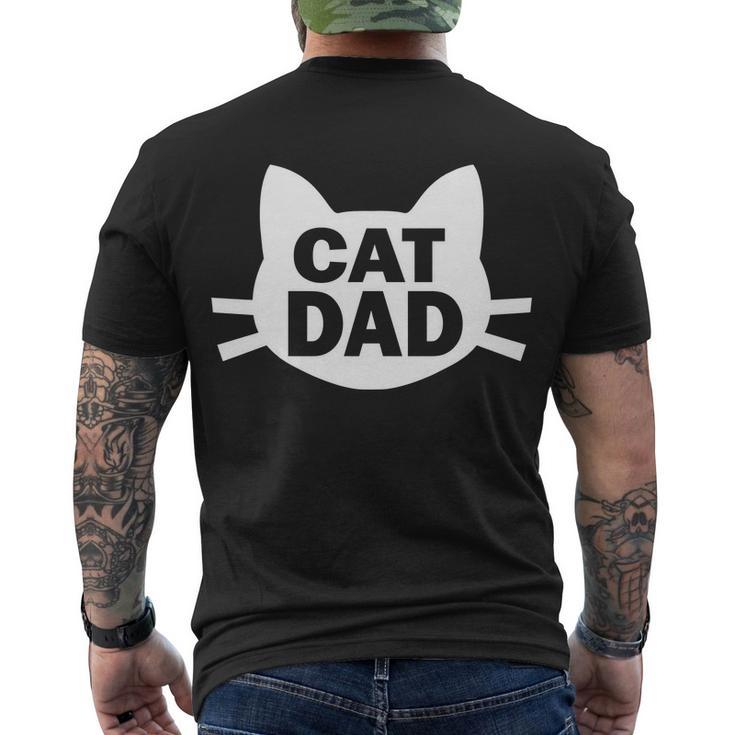 Cat Dad Tshirt V2 Men's Crewneck Short Sleeve Back Print T-shirt