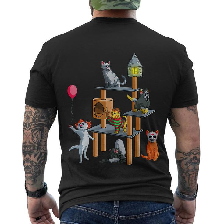 Cat Horror Movies Cute Halloween For Cat Kitty Lovers Tshirt Men's T-shirt Back Print