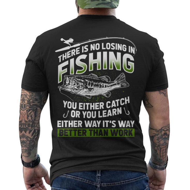 Catch Or Learn Men's Crewneck Short Sleeve Back Print T-shirt
