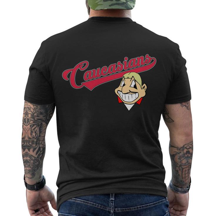 Caucasians Tshirt Men's Crewneck Short Sleeve Back Print T-shirt