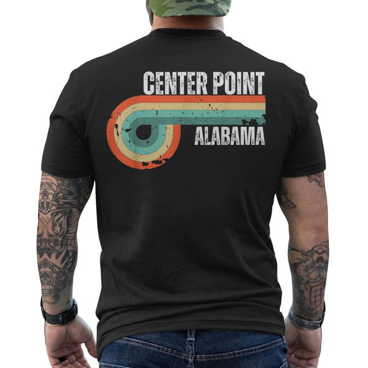 Center Point City Alabama State Vintage Retro Souvenir Men's T-shirt Back Print