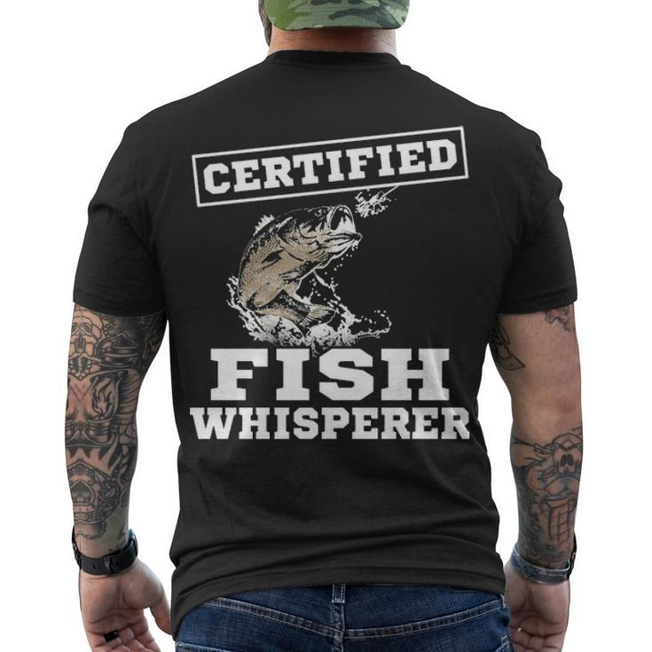Certified Fish Whisperer V2 Men's Crewneck Short Sleeve Back Print T-shirt