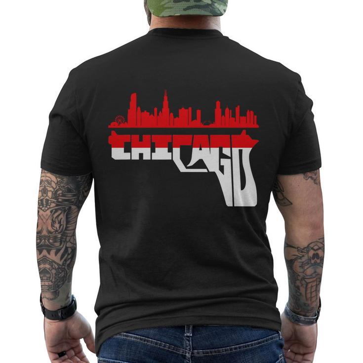 Chicago End Gun Violence Highland Park Men's Crewneck Short Sleeve Back Print T-shirt