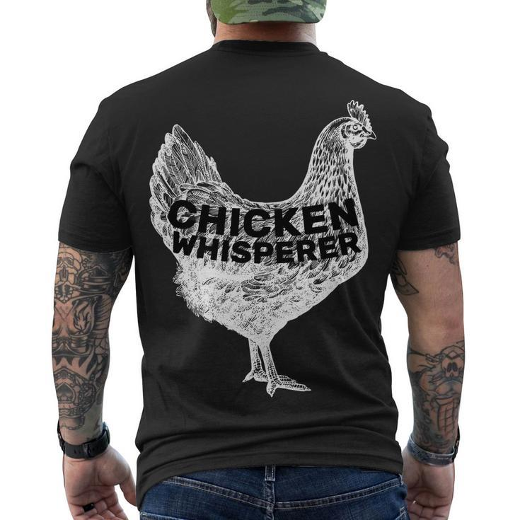 Chicken Whisperer V2 Men's Crewneck Short Sleeve Back Print T-shirt