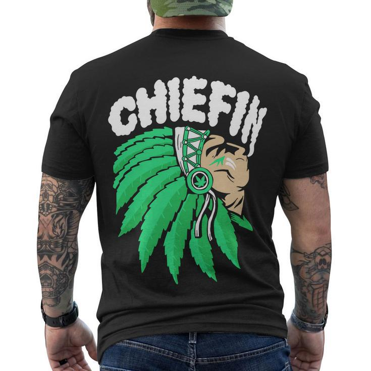 Chiefin Smoke Weed Native American Men's Crewneck Short Sleeve Back Print T-shirt