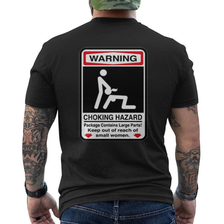 Choking Hazard Men's Crewneck Short Sleeve Back Print T-shirt