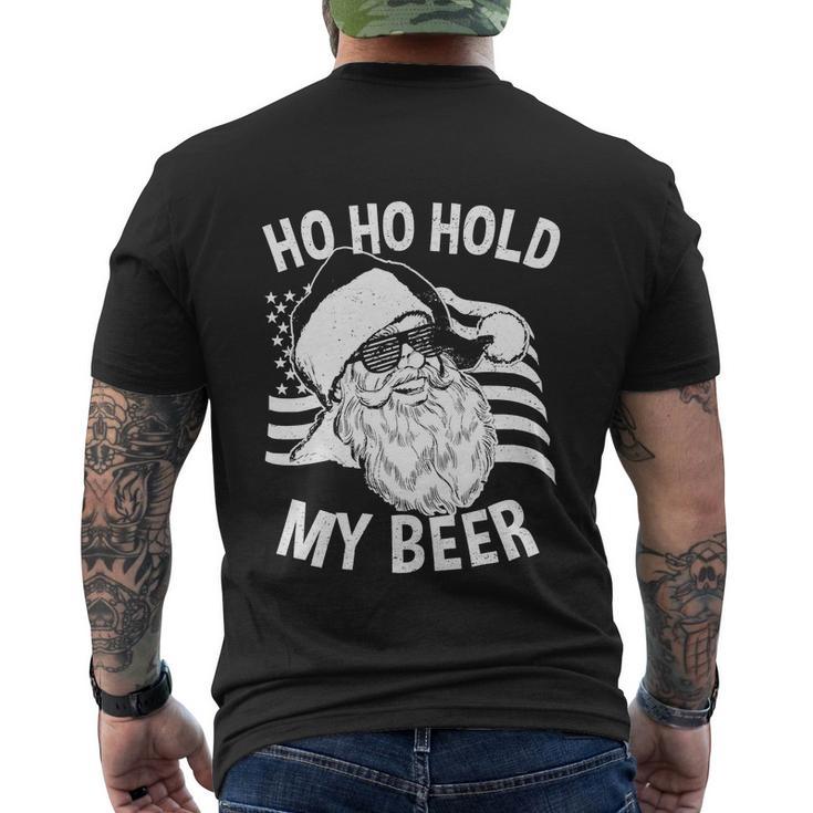 Christmas In July Hipster Santa Ho Ho Men's Crewneck Short Sleeve Back Print T-shirt