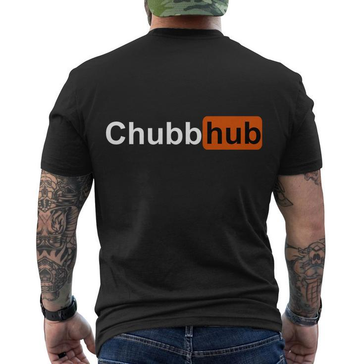 Chubbhub Chubb Hub Funny Tshirt Men's Crewneck Short Sleeve Back Print T-shirt