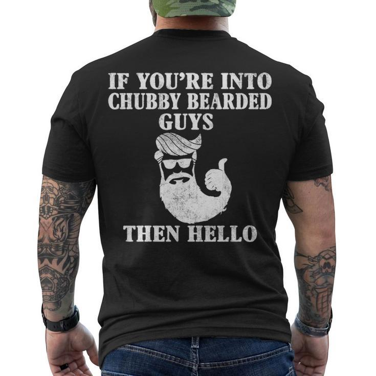 Chubby Bearded Dudes Men's Crewneck Short Sleeve Back Print T-shirt