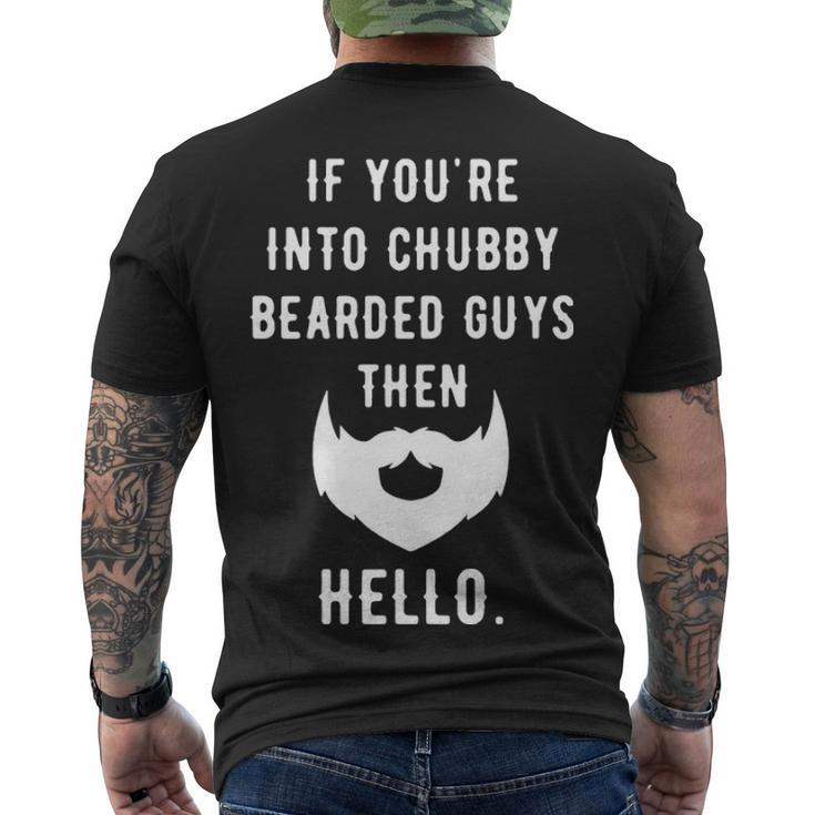 Chubby Bearded Guys Men's Crewneck Short Sleeve Back Print T-shirt