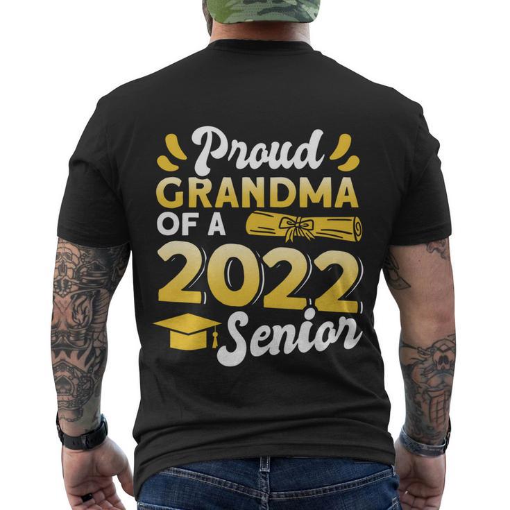 Class Of 2022 Gift Proud Grandma Of A 2022 Senior Graduation Gift Men's Crewneck Short Sleeve Back Print T-shirt