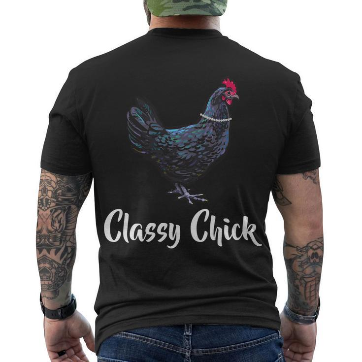 Classy Chick - Funny Cute Men's Crewneck Short Sleeve Back Print T-shirt