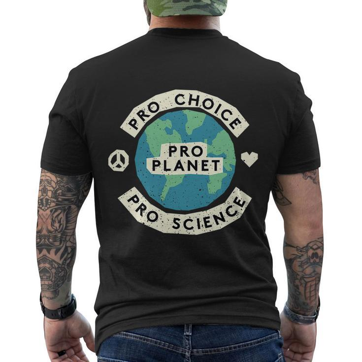 Climate Change Environmentalist Earth Advocate Pro Planet Men's Crewneck Short Sleeve Back Print T-shirt