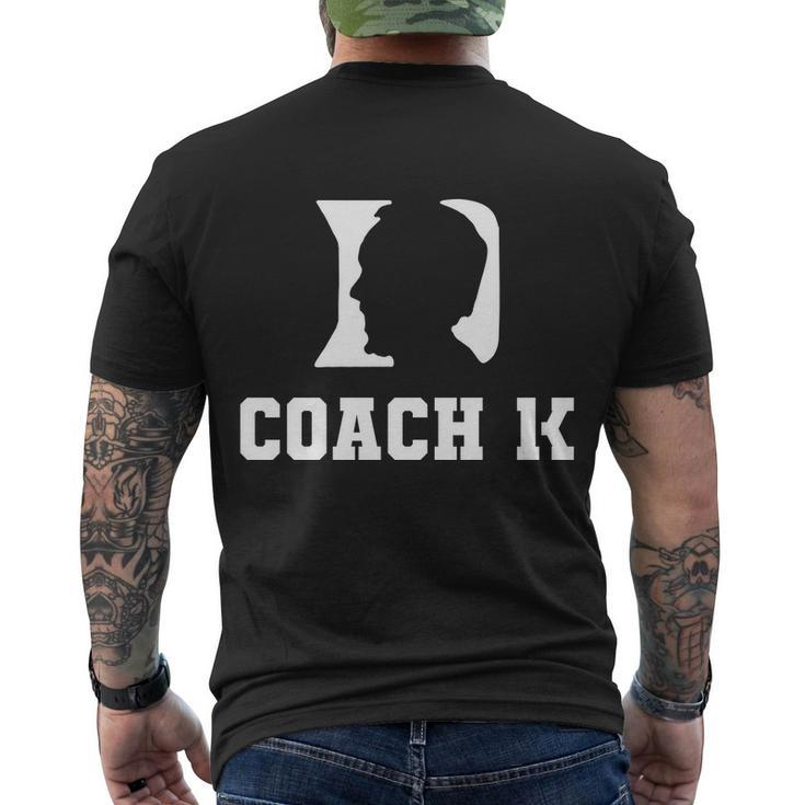 Coach 1K 1000 Wins Basketball College Font 1 K Men's Crewneck Short Sleeve Back Print T-shirt