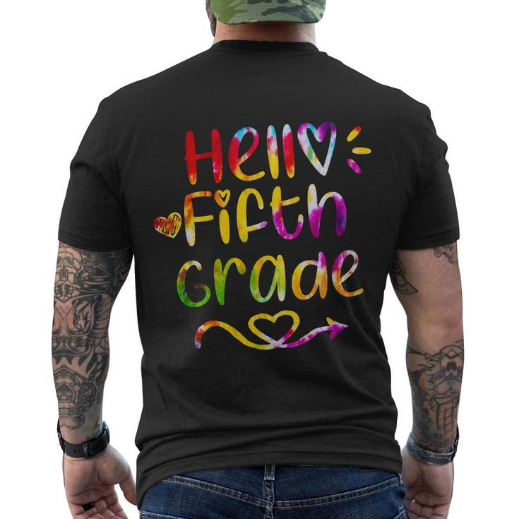 Colorful Hello Fifth Grade Men's Crewneck Short Sleeve Back Print T-shirt