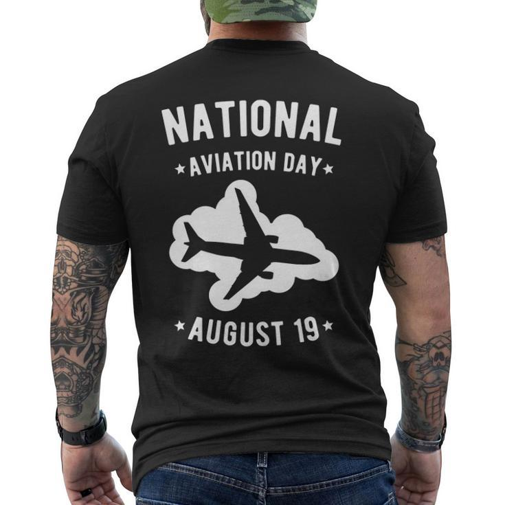 Cool Public Holidays Shirt - Flight Airplane Print Tee Men's Back Print T-shirt