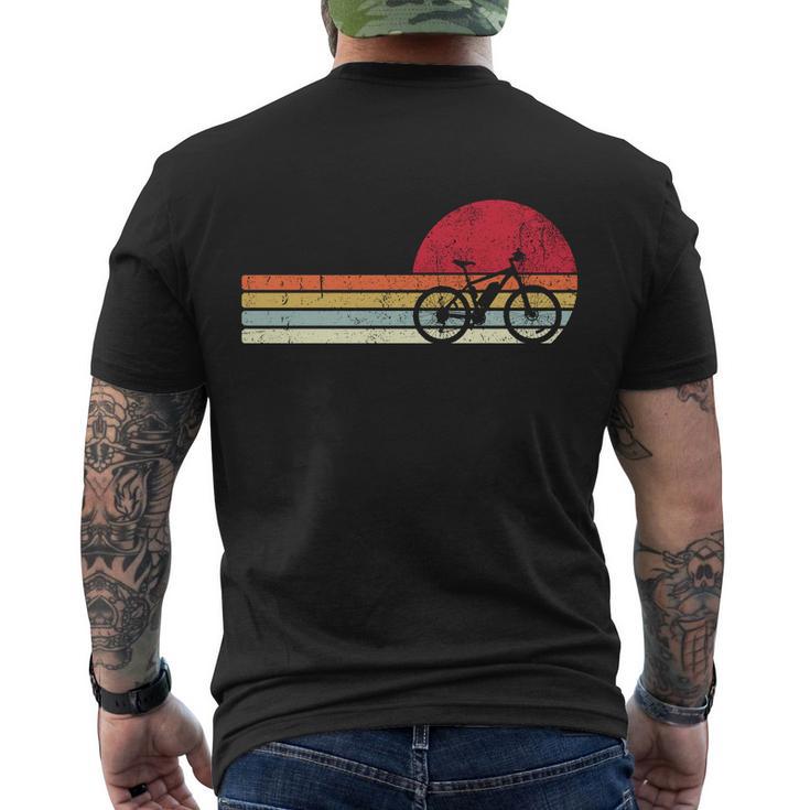 Cool Vintage Cycling Retro Bicycle Men's Crewneck Short Sleeve Back Print T-shirt