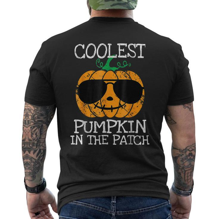 Coolest Pumpkin In The Patch Halloween Boys Girls V2 Men's T-shirt Back Print