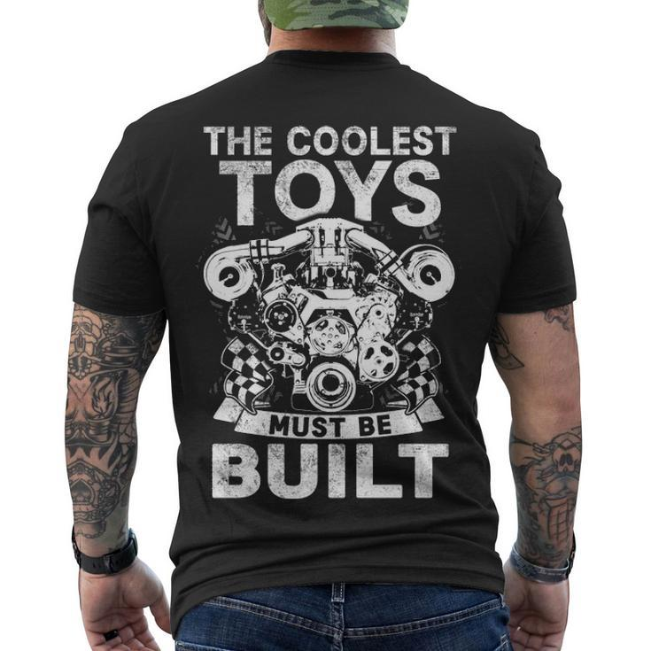 Coolest Toys - Built Men's Crewneck Short Sleeve Back Print T-shirt