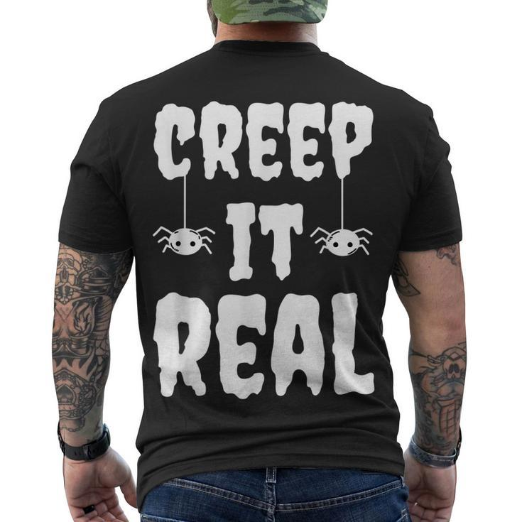 Creep It Real Halloween Spider Men's T-shirt Back Print
