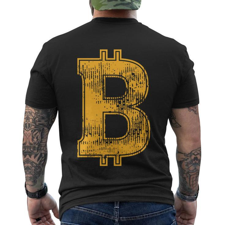 Cryptocurrency Funny Bitcoin B S V G Shirt Men's Crewneck Short Sleeve Back Print T-shirt