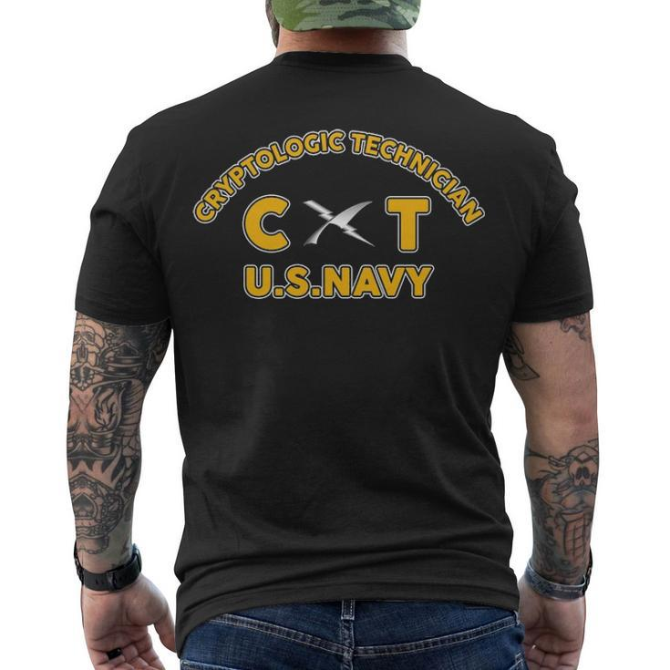 Cryptologic Technician Ct Men's Crewneck Short Sleeve Back Print T-shirt