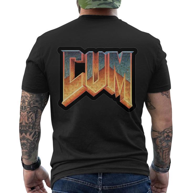 Cum Doom Tshirt Men's Crewneck Short Sleeve Back Print T-shirt