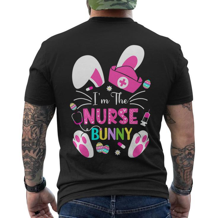 Cute Bunnies Easter Im The Nurse Nurse Life Rn Nursing Men's Crewneck Short Sleeve Back Print T-shirt