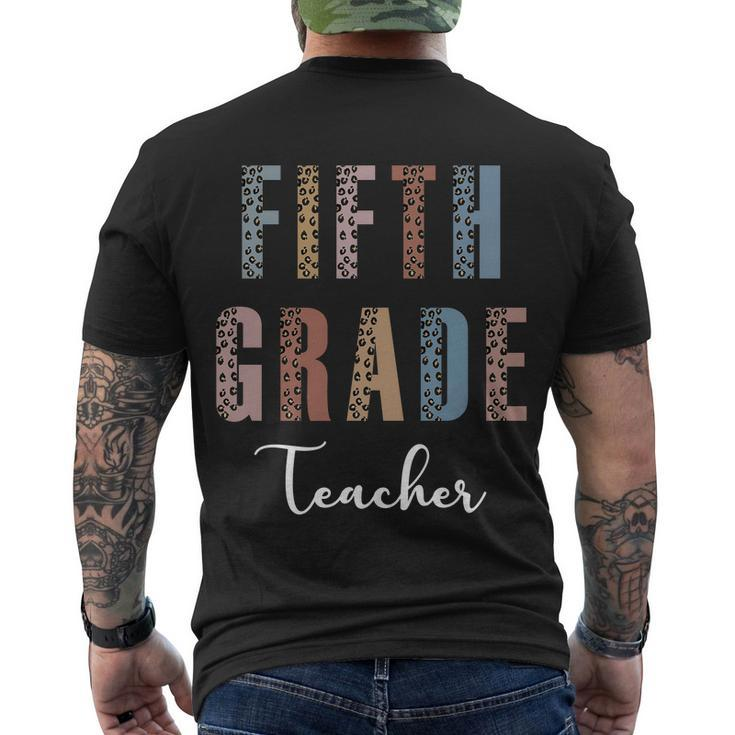 Cute Fifth Grade Teacher Tshirt Men's Crewneck Short Sleeve Back Print T-shirt