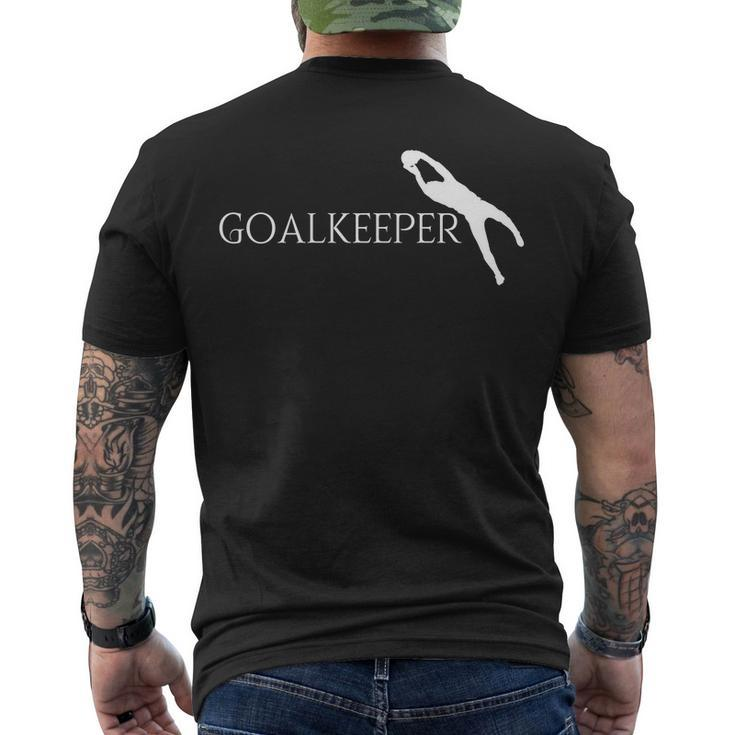 Cute Gift For Goalkeeper Soccer Men's Crewneck Short Sleeve Back Print T-shirt