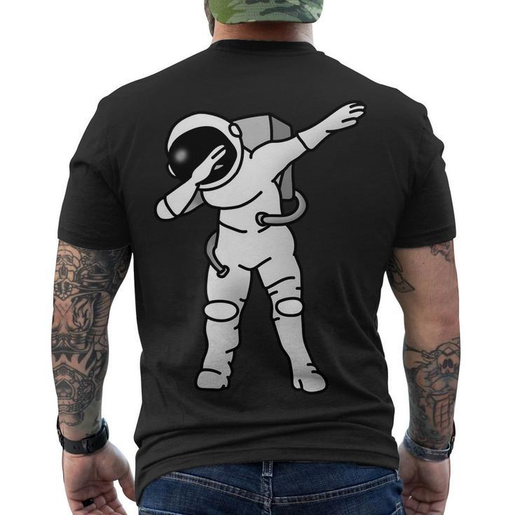 Dabbing Astronaut V2 Men's Crewneck Short Sleeve Back Print T-shirt