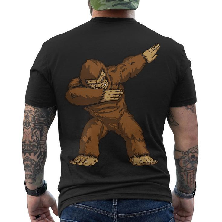 Dabbing Bigfoot Men's Crewneck Short Sleeve Back Print T-shirt