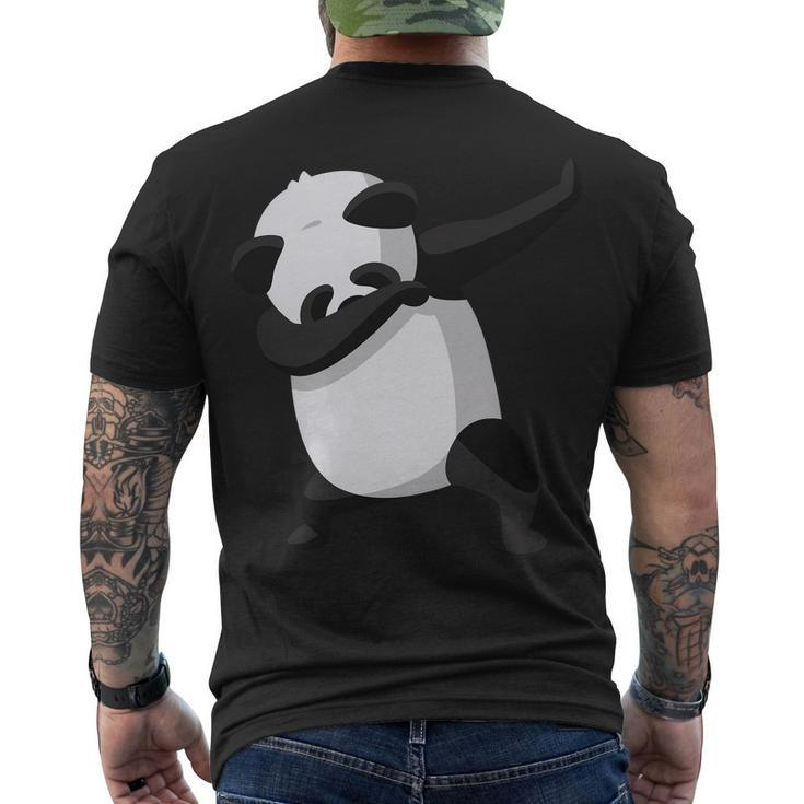 Dabbing Dab Panda Tshirt Men's Crewneck Short Sleeve Back Print T-shirt