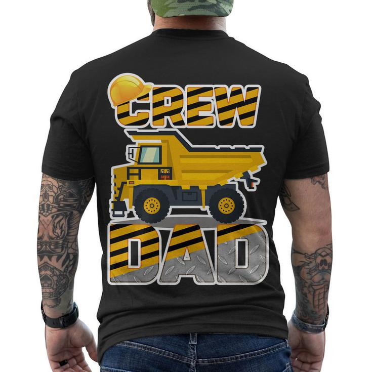 Dad Birthday Crew Construction Party Men's T-shirt Back Print