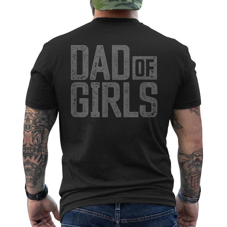 Dad Of Girls For Proud Father Of Girls Vintage Dad Men's T-shirt Back Print
