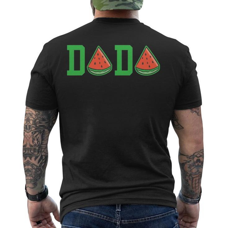 Dada Daddy Watermelon Summer Vacation Summer Men's Back Print T-shirt