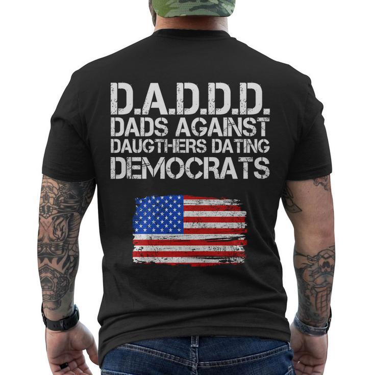 Daddd Dads Against Daughters Dating Democrats Tshirt Men's Crewneck Short Sleeve Back Print T-shirt