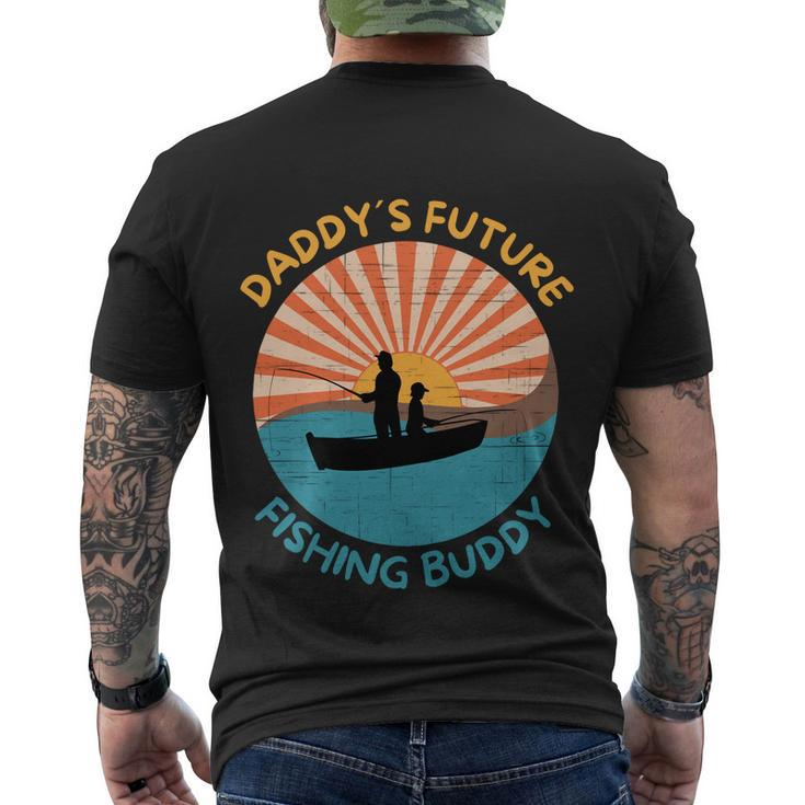 Daddys Future Fishing Buddy Quote Fathers Day Fishing Men's T-shirt Back Print