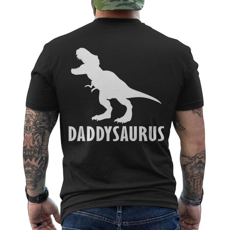 Daddysaurus Daddy Dinosaur Tshirt Men's Crewneck Short Sleeve Back Print T-shirt