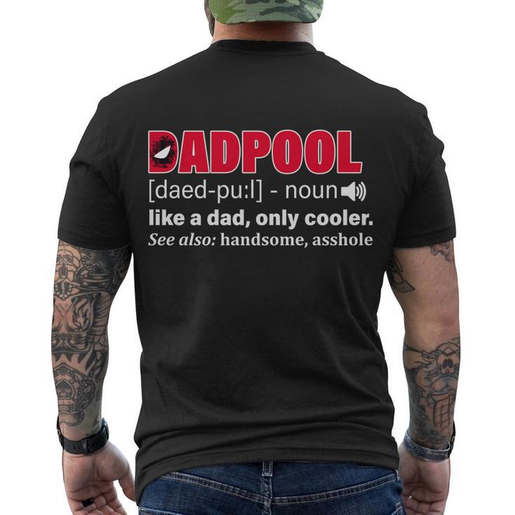 Dadpool Like A Dad Only Cooler Tshirt Men's Crewneck Short Sleeve Back Print T-shirt