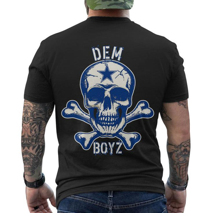 Dem Boyz Dallas Skull Crossbones Star Texas Fan Pride Men's Crewneck Short Sleeve Back Print T-shirt