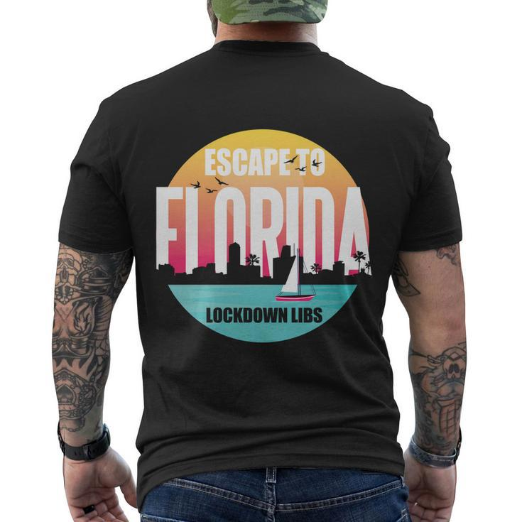 Desantis Escape To Florida Gift V3 Men's Crewneck Short Sleeve Back Print T-shirt
