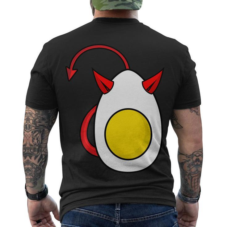 Deviled Egg Funny Halloween Costume Men's Crewneck Short Sleeve Back Print T-shirt