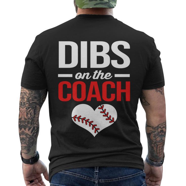 Dibs On The Coach Baseball Women Gift Men's Crewneck Short Sleeve Back Print T-shirt