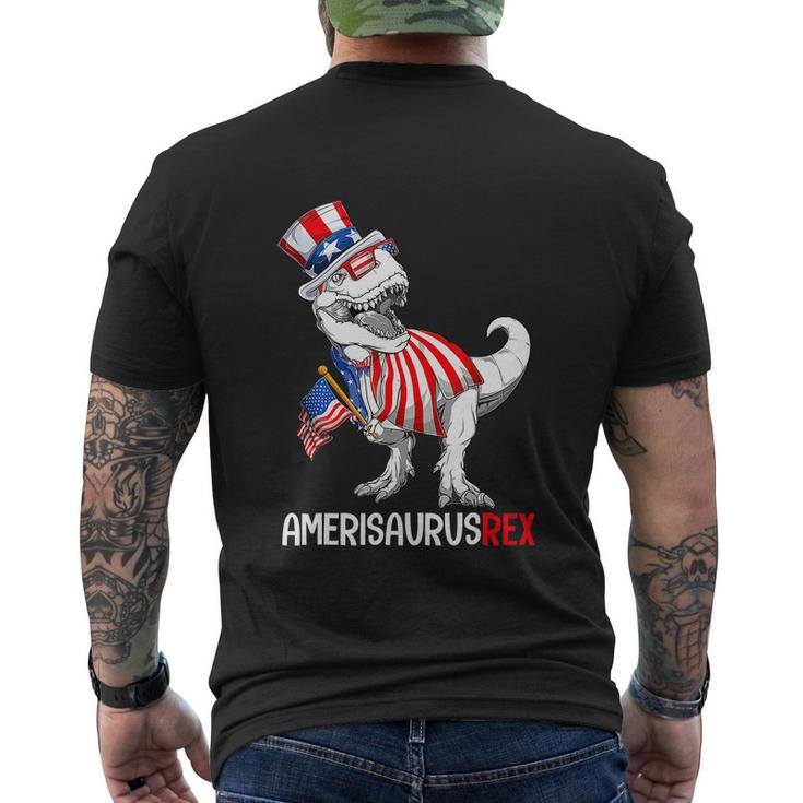 Dinosaur 4Th Of July Rex Amerisaurus Patriotic Boys Men's T-shirt Back Print