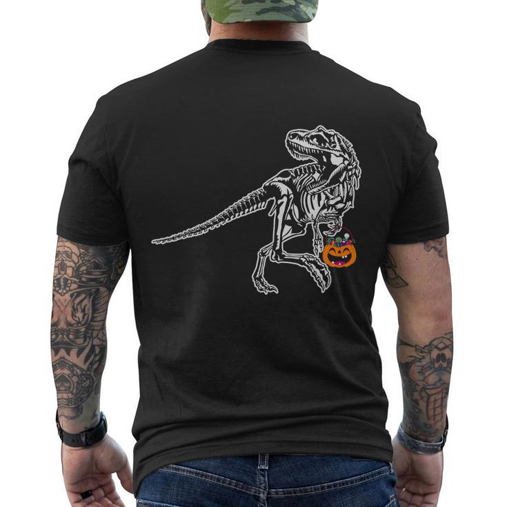 Dinosaur Halloween Quote Men's Crewneck Short Sleeve Back Print T-shirt