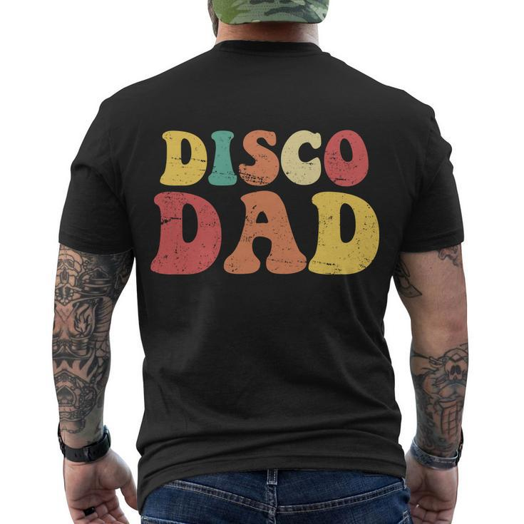 Disco Dad Tshirt Men's Crewneck Short Sleeve Back Print T-shirt